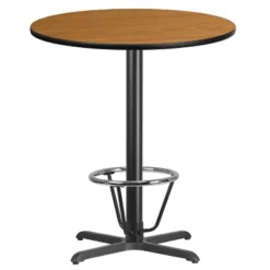 Flash Furniture 36'' Round Laminate Table Top With 30'' X 30'' Bar Height Table Base And Foot Ring -Flash Furniture GUEST bffaefe5 85dc 47c2 96a9 680772657d43