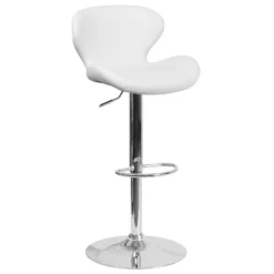 Flash Furniture Contemporary Adjustable Height Barstool With Curved Back And Chrome Base 26 Flash Furniture Contemporary Adjustable Height Barstool With Curved Back And Chrome Base -Flash Furniture GUEST c0265a33 e4f3 4981 8af7 11e45155a993