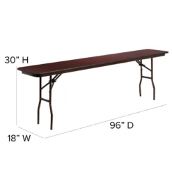 Flash Furniture 8-Foot Mahogany Melamine Laminate Folding Training Table 5 Flash Furniture 8-Foot Mahogany Melamine Laminate Folding Training Table -Flash Furniture GUEST c029a805 76e7 484c 8c73 1140a9639adc