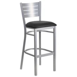 Flash Furniture Silver Slat Back Metal Restaurant Barstool 24 Flash Furniture Silver Slat Back Metal Restaurant Barstool -Flash Furniture GUEST c058ee0d 5540 449c b911 3f8b2124549e
