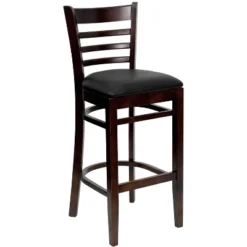 Flash Furniture Ladder Back Wooden Restaurant Barstool -Flash Furniture GUEST c06996f8 7937 4c9d 883d 7a2119b180bd