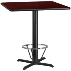 Flash Furniture 42'' Square Laminate Table Top With 33'' X 33'' Bar Height Table Base And Foot Ring 7 Flash Furniture 42'' Square Laminate Table Top With 33'' X 33'' Bar Height Table Base And Foot Ring -Flash Furniture GUEST c166b8b4 6395 41d2 a855 e48b693271ac