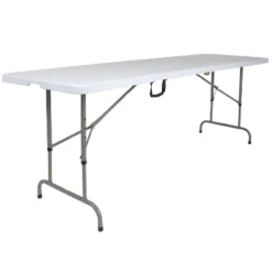 Flash Furniture 8-Foot Height Adjustable Bi-Fold Granite White Plastic Banquet And Event Folding Table With Carrying Handle 7 Flash Furniture 8-Foot Height Adjustable Bi-Fold Granite White Plastic Banquet And Event Folding Table With Carrying Handle -Flash Furniture GUEST c176c699 9e2f 4798 bd5a 8aece7416d11