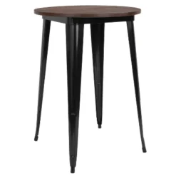 Flash Furniture 30" Round Metal Indoor Bar Height Table With Rustic Wood Top 8 Flash Furniture 30" Round Metal Indoor Bar Height Table With Rustic Wood Top -Flash Furniture GUEST c25b8d84 5b1c 45d6 835c 8b373b08c638