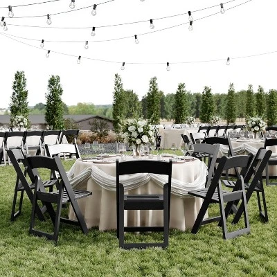 Flash Furniture HERCULES Series 800 Lb. Capacity Resin Folding Chair With Slatted Seat 8 Flash Furniture HERCULES Series 800 Lb. Capacity Resin Folding Chair With Slatted Seat - Image 8