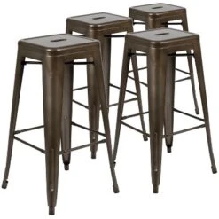 Flash Furniture 30" High Metal Indoor Bar Stool - Stackable Set Of 4 25 Flash Furniture 30" High Metal Indoor Bar Stool - Stackable Set Of 4 -Flash Furniture GUEST c674cd86 3266 4a6c 903b 977c522923b3