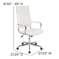 Flash Furniture High Back LeatherSoft Contemporary Ribbed Executive Swivel Office Chair 17 Flash Furniture High Back LeatherSoft Contemporary Ribbed Executive Swivel Office Chair -Flash Furniture GUEST c6f76af8 0ec8 43cf 8479 86eb734f4d3b