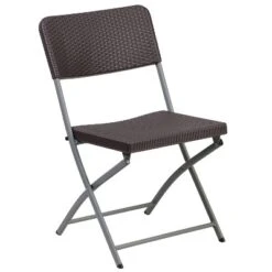 Flash Furniture 2 Pack HERCULES Series Brown Rattan Plastic Folding Chair With Gray Frame 13 Flash Furniture 2 Pack HERCULES Series Brown Rattan Plastic Folding Chair With Gray Frame -Flash Furniture GUEST c85092f8 b8cb 41b3 9cf4 83e4c53fb402