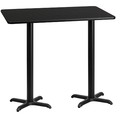 Flash Furniture 30'' X 60'' Rectangular Laminate Table Top With 22'' X 22'' Bar Height Table Bases 4 Flash Furniture 30'' X 60'' Rectangular Laminate Table Top With 22'' X 22'' Bar Height Table Bases - Image 4