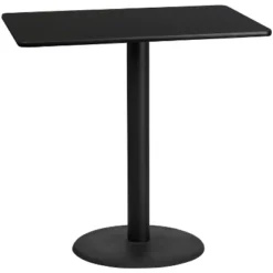 Flash Furniture 30'' X 48'' Rectangular Laminate Table Top With 24'' Round Bar Height Table Base 5 Flash Furniture 30'' X 48'' Rectangular Laminate Table Top With 24'' Round Bar Height Table Base -Flash Furniture GUEST ca28f2cb c56e 488a 8a3a 23c8b42e3b3e