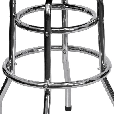 Flash Furniture Double Ring Chrome Barstool 2 Flash Furniture Double Ring Chrome Barstool - Image 2