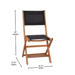 Flash Furniture 2PK All-Weather Acacia Wood Folding Bistro Chairs-Mesh Back/Seat-Natural/Black 15 Flash Furniture 2PK All-Weather Acacia Wood Folding Bistro Chairs-Mesh Back/Seat-Natural/Black -Flash Furniture GUEST ca903ccb 0c22 42ab 93fc 43860ed6659f