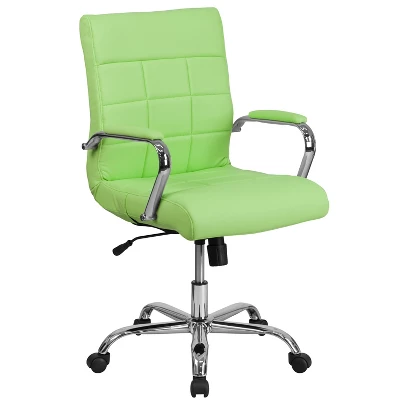 Flash Furniture Mid-Back Vinyl Executive Swivel Office Chair With Chrome Base And Arms 10 Flash Furniture Mid-Back Vinyl Executive Swivel Office Chair With Chrome Base And Arms - Image 10
