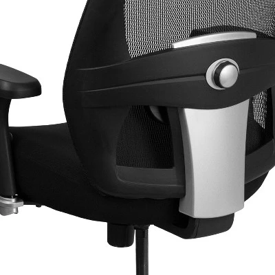 Flash Furniture HERCULES Series 24/7 Intensive Use Big & Tall 500 Lb. Rated Black Mesh Executive Ergonomic Office Chair With Ratchet Back 4 Flash Furniture HERCULES Series 24/7 Intensive Use Big & Tall 500 Lb. Rated Black Mesh Executive Ergonomic Office Chair With Ratchet Back - Image 4