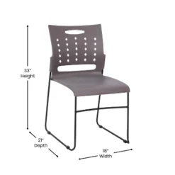 Flash Furniture 5 Pack HERCULES Series 881 Lb. Capacity Sled Base Stack Chair With Air-Vent Back 17 Flash Furniture 5 Pack HERCULES Series 881 Lb. Capacity Sled Base Stack Chair With Air-Vent Back -Flash Furniture GUEST ce78e8a8 da52 4833 9601 3c8c27080ed4