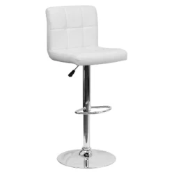 Flash Furniture Contemporary Quilted Vinyl Adjustable Height Barstool With Chrome Base 28 Flash Furniture Contemporary Quilted Vinyl Adjustable Height Barstool With Chrome Base -Flash Furniture GUEST cf104406 ca88 49e2 b7fe 33717d8c17b6