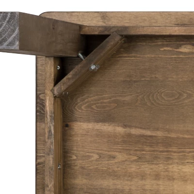 Flash Furniture 60" X 38" Rectangular Solid Pine Farm Dining Table 6 Flash Furniture 60" X 38" Rectangular Solid Pine Farm Dining Table - Image 6