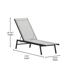 Flash Furniture Brazos Set Of 2 Adjustable Chaise Lounge Chairs All-Weather Outdoor Five-Position Recliners 18 Flash Furniture Brazos Set Of 2 Adjustable Chaise Lounge Chairs All-Weather Outdoor Five-Position Recliners -Flash Furniture GUEST d16d44d3 4b1d 4e8d acdd 7daa9c0380d9