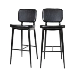 Flash Furniture Kenzie Commercial Grade Mid-Back Barstools - LeatherSoft Upholstery - Iron Frame With Integrated Footrest - Set Of 2 25 Flash Furniture Kenzie Commercial Grade Mid-Back Barstools - LeatherSoft Upholstery - Iron Frame With Integrated Footrest - Set Of 2 -Flash Furniture GUEST d1e67e7a 6fc3 4694 b182 8b0dc4ca71fa