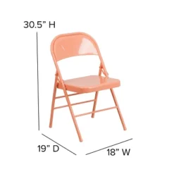 Flash Furniture 4 Pack HERCULES COLORBURST Series Triple Braced & Double Hinged Metal Folding Chair 21 Flash Furniture 4 Pack HERCULES COLORBURST Series Triple Braced & Double Hinged Metal Folding Chair -Flash Furniture GUEST d1ea11bc 78fc 4e81 afe7 735b1e525bfe