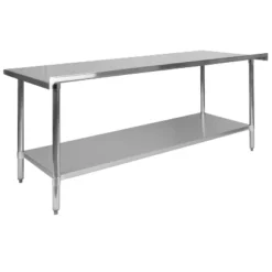 Flash Furniture Stainless Steel 18 Gauge Prep And Work Table With 1.5" Backsplash And Undershelf, NSF 15 Flash Furniture Stainless Steel 18 Gauge Prep And Work Table With 1.5" Backsplash And Undershelf, NSF -Flash Furniture GUEST d23ef06a 49b6 49c8 abc5 7f1fbc29cb91