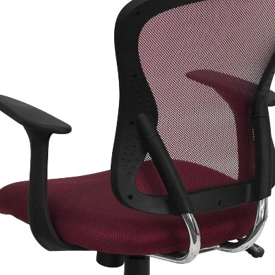 Flash Furniture Mid-Back Mesh Swivel Task Office Chair With Chrome Base And Arms 4 Flash Furniture Mid-Back Mesh Swivel Task Office Chair With Chrome Base And Arms - Image 4