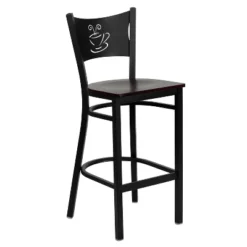 Flash Furniture Black Coffee Back Metal Restaurant Barstool 14 Flash Furniture Black Coffee Back Metal Restaurant Barstool -Flash Furniture GUEST d3aec748 f6d5 4b1f 810b f72970690549