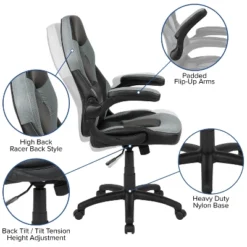 Flash Furniture X10 Gaming Chair Racing Office Ergonomic Computer PC Adjustable Swivel Chair With Flip-up Arms 23 Flash Furniture X10 Gaming Chair Racing Office Ergonomic Computer PC Adjustable Swivel Chair With Flip-up Arms -Flash Furniture GUEST d3de8675 9cd7 4797 b31f 63df3e823600