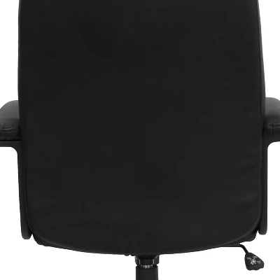 Flash Furniture Hansel High Back Black LeatherSoft Executive Swivel Office Chair With Arms 5 Flash Furniture Hansel High Back Black LeatherSoft Executive Swivel Office Chair With Arms - Image 5