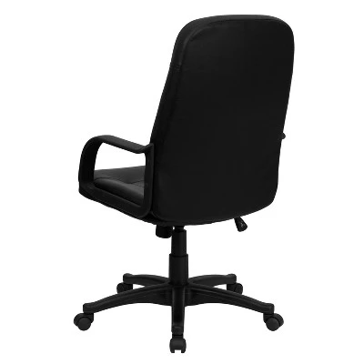 Flash Furniture Holly High Back Black Glove Vinyl Executive Swivel Office Chair With Arms 6 Flash Furniture Holly High Back Black Glove Vinyl Executive Swivel Office Chair With Arms - Image 6