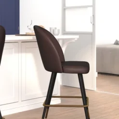 Flash Furniture Lyla Set Of 2 Commercial Modern Armless Counter Stools With Contoured Backrests, Steel Frames And Footrests-Set Of 2 16 Flash Furniture Lyla Set Of 2 Commercial Modern Armless Counter Stools With Contoured Backrests, Steel Frames And Footrests-Set Of 2 -Flash Furniture GUEST d64ad2bb 1244 4877 aa0d 6ae08c43ed97
