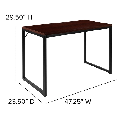 Flash Furniture Tiverton Industrial Modern Desk - Commercial Grade Office Computer Desk And Home Office Desk - 47" Long 8 Flash Furniture Tiverton Industrial Modern Desk - Commercial Grade Office Computer Desk And Home Office Desk - 47" Long - Image 8