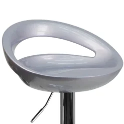 Flash Furniture Contemporary Plastic Adjustable Height Barstool With Rounded Cutout Back And Chrome Base 20 Flash Furniture Contemporary Plastic Adjustable Height Barstool With Rounded Cutout Back And Chrome Base -Flash Furniture GUEST d7fd9e45 7cc7 4532 b25f f13d44a01f27
