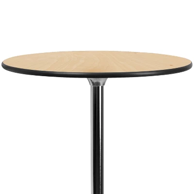 Flash Furniture Lars 30'' Round Wood Cocktail Table With 30'' And 42'' Columns - Set Of 5 5 Flash Furniture Lars 30'' Round Wood Cocktail Table With 30'' And 42'' Columns - Set Of 5 - Image 5