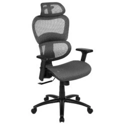 Flash Furniture Ergonomic Mesh Office Chair With 2-to-1 Synchro-Tilt, Adjustable Headrest, Lumbar Support, And Adjustable Pivot Arms -Flash Furniture GUEST d9c4118d c738 4ab6 ae76 e07ab93cca16