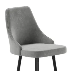 Flash Furniture Commercial Gray LeatherSoft Counter Height Stools With Chrome Accents - 2 Pack 16 Flash Furniture Commercial Gray LeatherSoft Counter Height Stools With Chrome Accents - 2 Pack -Flash Furniture GUEST da39b418 2d37 4bf5 8e55 180cda64107d