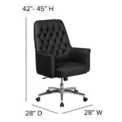 Flash Furniture Mid-Back Traditional Tufted LeatherSoft Executive Swivel Office Chair With Arms 15 Flash Furniture Mid-Back Traditional Tufted LeatherSoft Executive Swivel Office Chair With Arms -Flash Furniture GUEST da52231c 8d7b 445e a4d1 7752c3bf2362