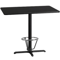 Flash Furniture 30'' X 48'' Rectangular Laminate Table Top With 23.5'' X 29.5'' Bar Height Table Base And Foot Ring 7 Flash Furniture 30'' X 48'' Rectangular Laminate Table Top With 23.5'' X 29.5'' Bar Height Table Base And Foot Ring -Flash Furniture GUEST db2b5d1a 38ff 413a b297 7ebd88121382