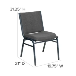 Flash Furniture HERCULES Series Heavy Duty Gray Fabric Stack Chair 10 Flash Furniture HERCULES Series Heavy Duty Gray Fabric Stack Chair -Flash Furniture GUEST db518223 5749 484e be91 dd7b5bb349a2