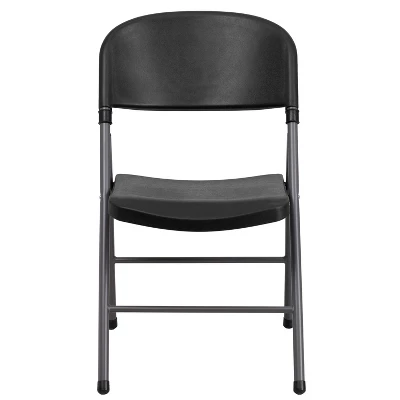 Flash Furniture 2 Pack HERCULES Series 330 Lb. Capacity Plastic Folding Chair With Charcoal Frame 11 Flash Furniture 2 Pack HERCULES Series 330 Lb. Capacity Plastic Folding Chair With Charcoal Frame - Image 11