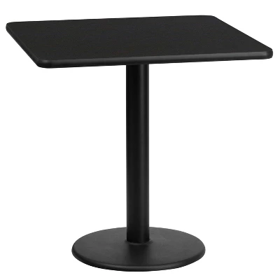 Flash Furniture 24'' Square Laminate Table Top With 18'' Round Table Height Base 4 Flash Furniture 24'' Square Laminate Table Top With 18'' Round Table Height Base - Image 4