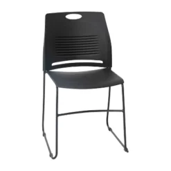 Flash Furniture HERCULES Series Commercial Grade 660 Lb. Capacity Plastic Stack Chair With Powder Coated Sled Base Frame And Integrated Carrying Handle -Flash Furniture GUEST dc9c597c 5dd0 4f43 b24f 3683b324a664