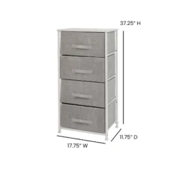 Flash Furniture 4 Drawer Wood Top Cast Iron Frame Vertical Storage Dresser With Easy Pull Fabric Drawers 13 Flash Furniture 4 Drawer Wood Top Cast Iron Frame Vertical Storage Dresser With Easy Pull Fabric Drawers -Flash Furniture GUEST dcb22952 6790 4522 825e 79f00cd5b2e0
