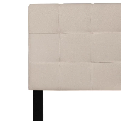 Flash Furniture Bedford Tufted Upholstered Queen Size Headboard In Beige Fabric 5 Flash Furniture Bedford Tufted Upholstered Queen Size Headboard In Beige Fabric - Image 5
