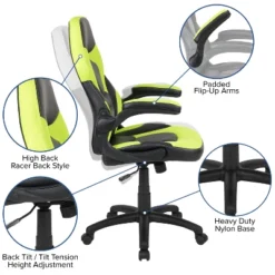 Flash Furniture Gaming Desk And Racing Chair Set With Cup Holder, Headphone Hook & 2 Wire Management Holes 17 Flash Furniture Gaming Desk And Racing Chair Set With Cup Holder, Headphone Hook & 2 Wire Management Holes -Flash Furniture GUEST ddf3f9a2 09b8 481b a131 406eebbd0728