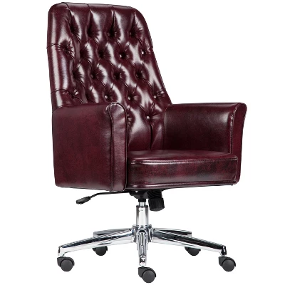 Flash Furniture Mid-Back Traditional Tufted LeatherSoft Executive Swivel Office Chair With Arms 11 Flash Furniture Mid-Back Traditional Tufted LeatherSoft Executive Swivel Office Chair With Arms - Image 11