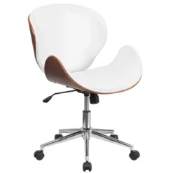 Flash Furniture Mid-Back Wood Conference Office Chair With LeatherSoft Seat 17 Flash Furniture Mid-Back Wood Conference Office Chair With LeatherSoft Seat -Flash Furniture GUEST de630604 597e 4e33 9d31 6d8ad3808284