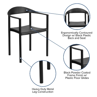Flash Furniture HERCULES Series 1000 Lb. Capacity Plastic Cafe Stack Chair 9 Flash Furniture HERCULES Series 1000 Lb. Capacity Plastic Cafe Stack Chair - Image 9