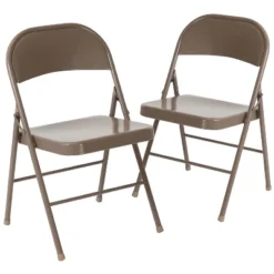 Flash Furniture 2 Pack HERCULES Series Double Braced Metal Folding Chair 25 Flash Furniture 2 Pack HERCULES Series Double Braced Metal Folding Chair -Flash Furniture GUEST e0372a6e ea45 457e 9f40 3e0a3b7e3bf2