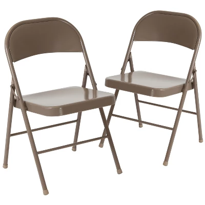Flash Furniture 2 Pack HERCULES Series Double Braced Metal Folding Chair 13 Flash Furniture 2 Pack HERCULES Series Double Braced Metal Folding Chair - Image 13